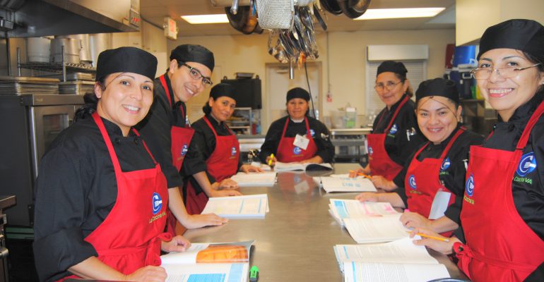 Participants in Culinary Job Training