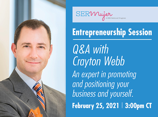 Entrepreneurship Session: Q&A with an expert in promoting and positioning your business and yourself.